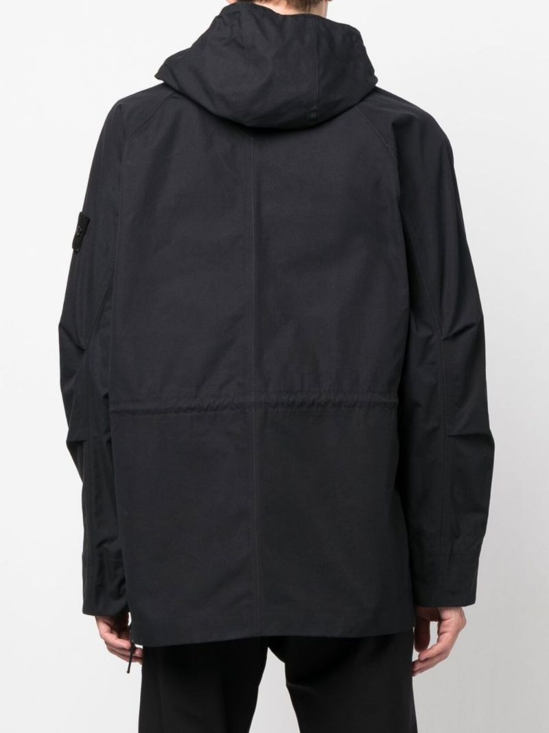 Black Ghost Piece Hooded Jacket