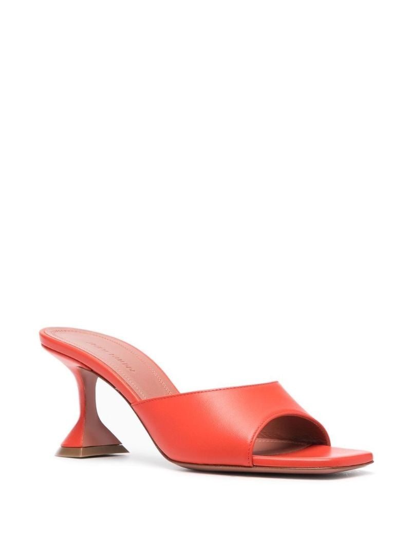 Orange Lupita Slipper 70 Leather Mules