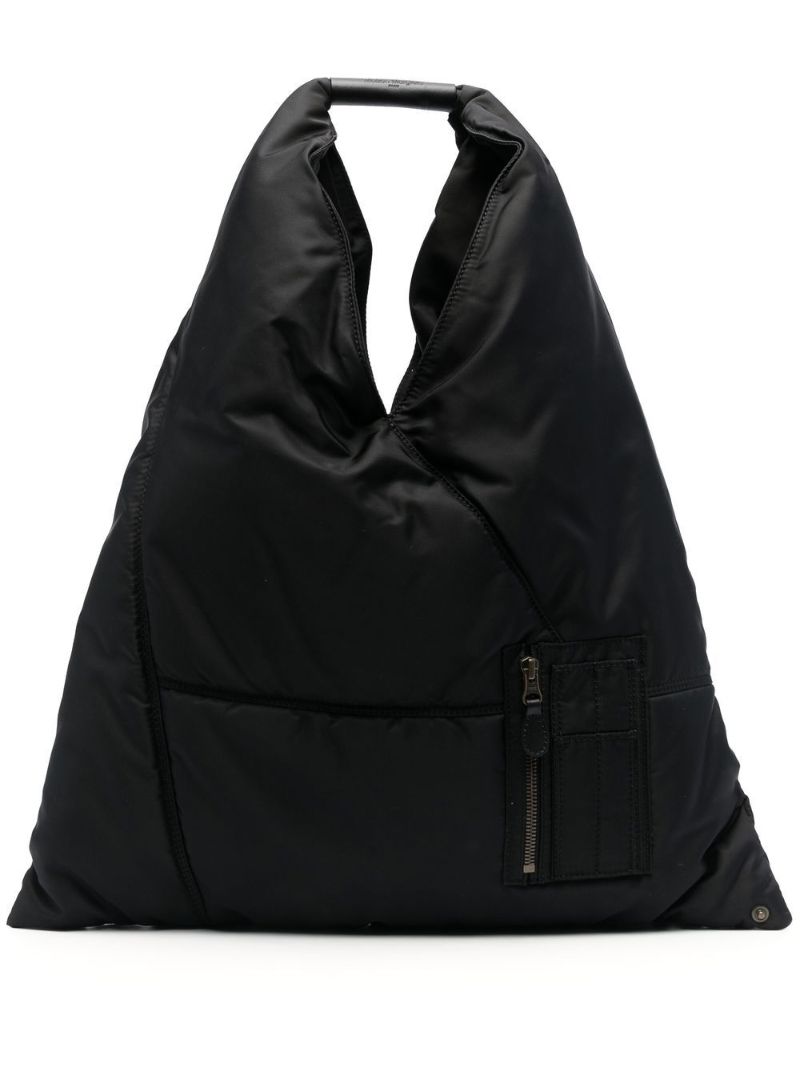 Black Japanese Padded Tote Bag
