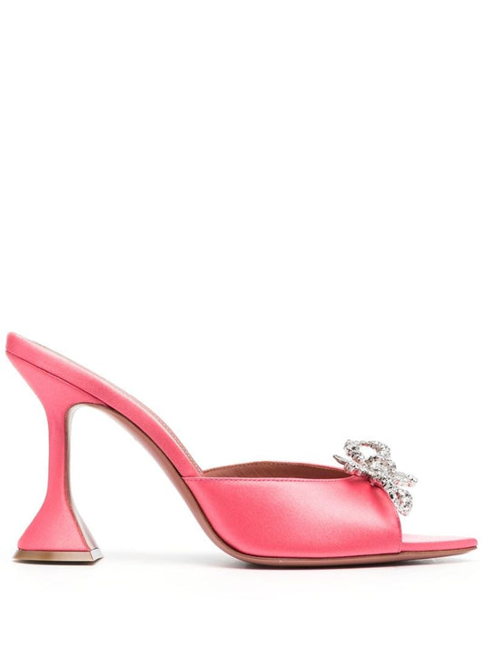 Pink Rosie 95 Crystal Satin Mules
