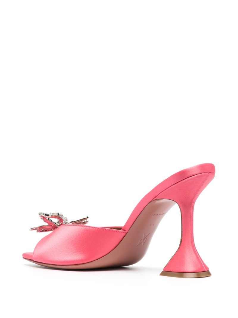 Pink Rosie 95 Crystal Satin Mules