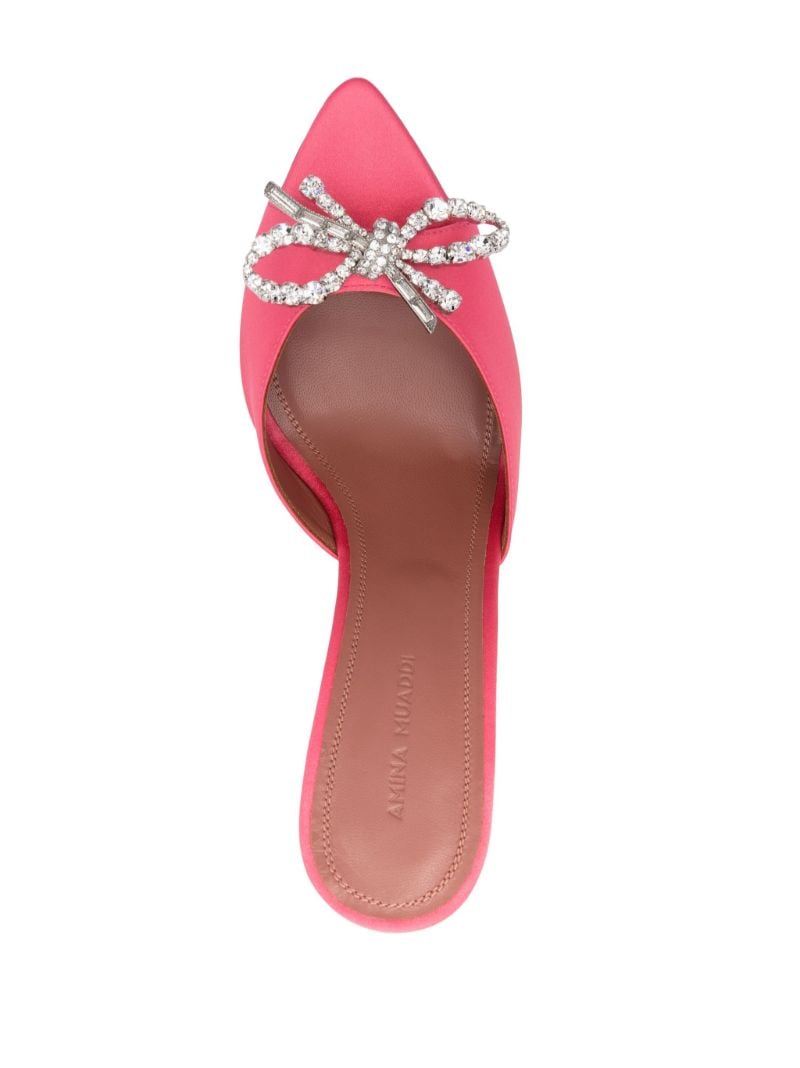 Pink Rosie 95 Crystal Satin Mules