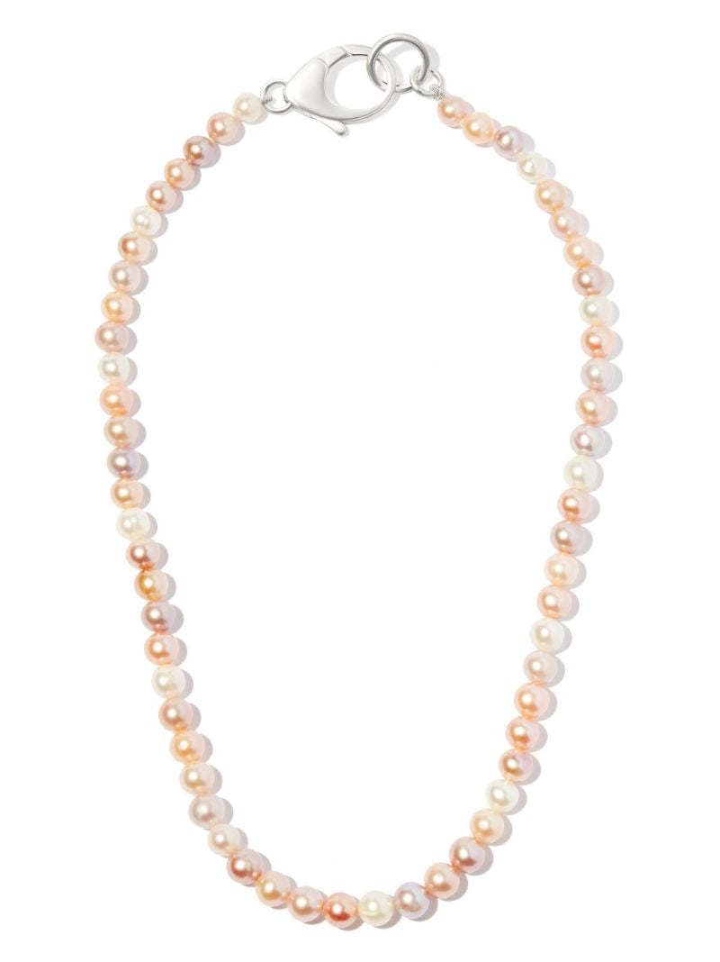 Sterling Silver Gradient Pearl Necklace