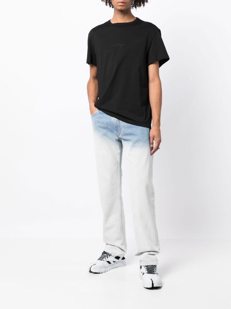 Black Logo Embroidered T-shirt