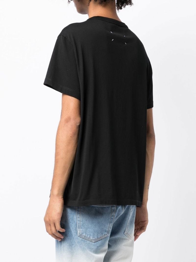 Black Logo Embroidered T-shirt