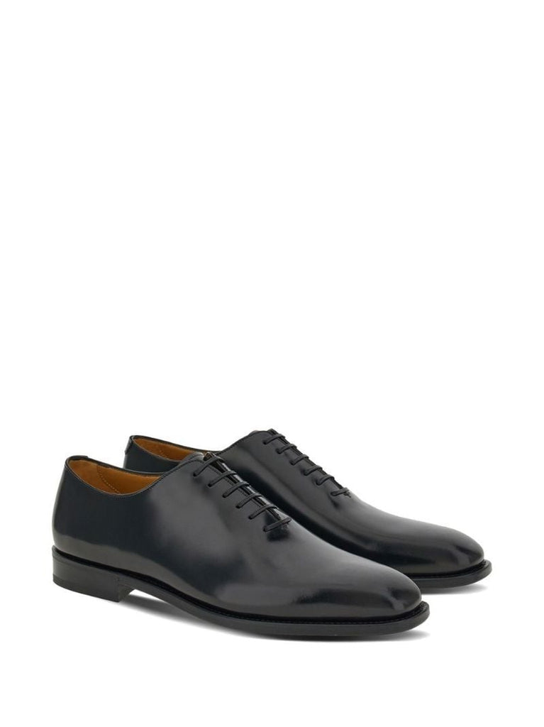 Black Leather Oxford Shoes