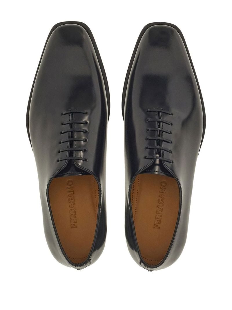 Black Leather Oxford Shoes