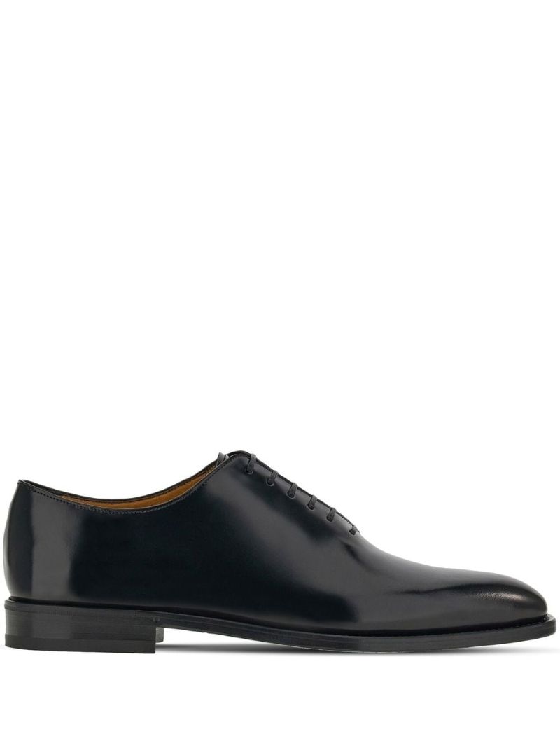 Black Leather Oxford Shoes