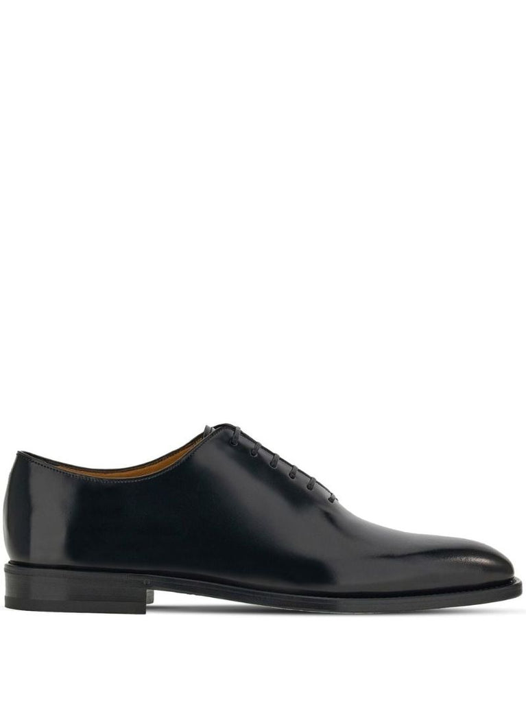 Black Leather Oxford Shoes