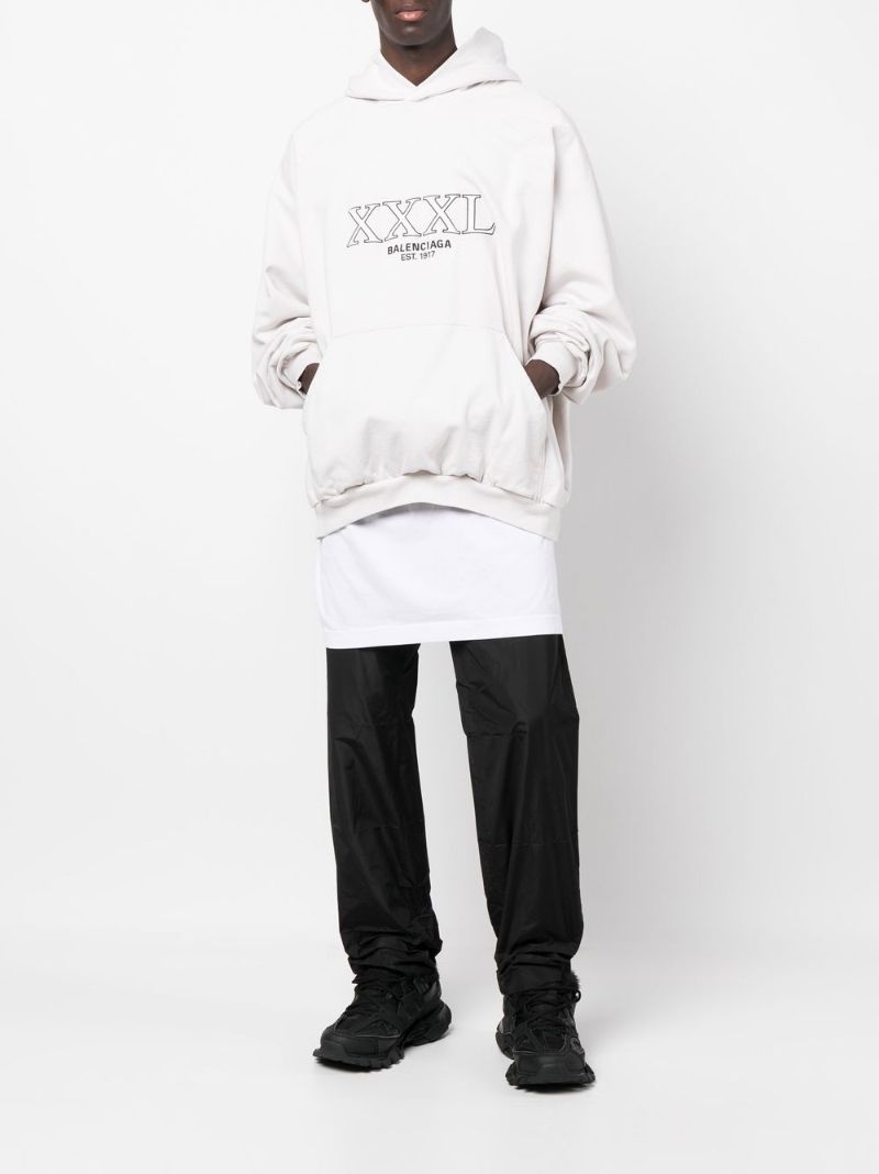 Black Technical Straight-leg Trousers