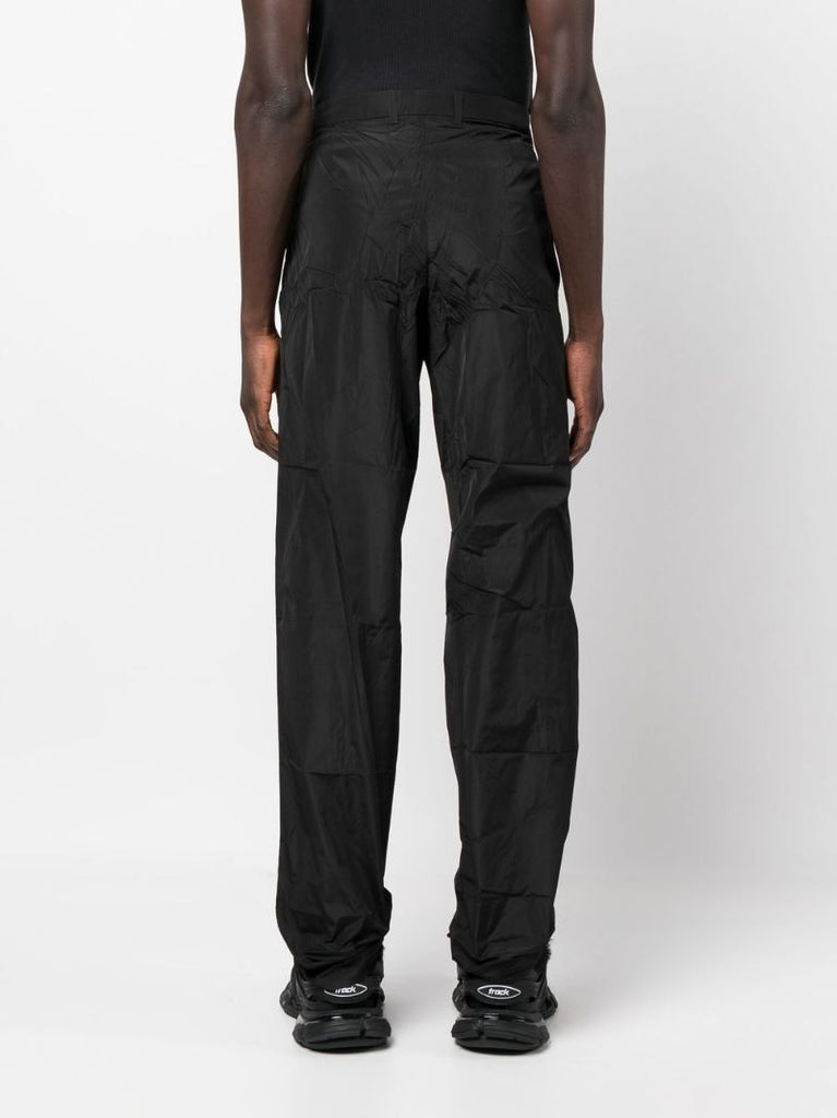Black Technical Straight-leg Trousers