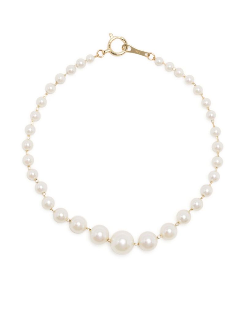 14k Yellow Gold Sea of Beauty Pearl Bracelet