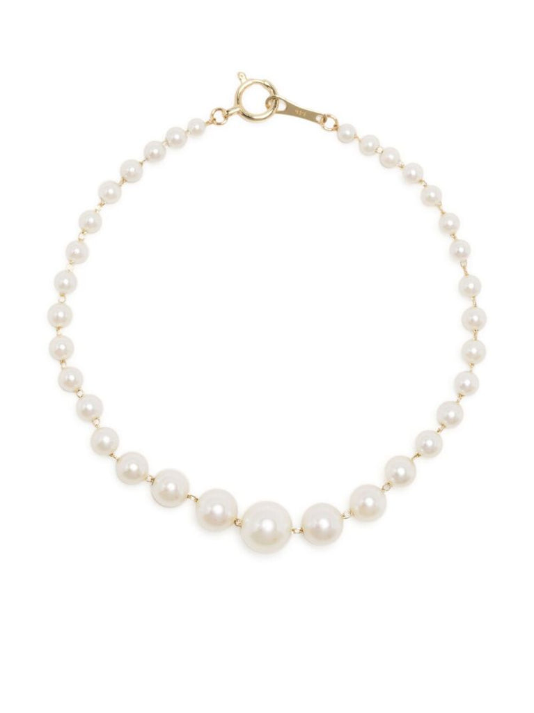 14k Yellow Gold Sea of Beauty Pearl Bracelet