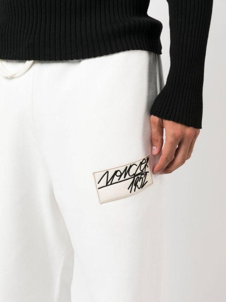 White 2 Moncler 1952 Logo Patch Track Pants
