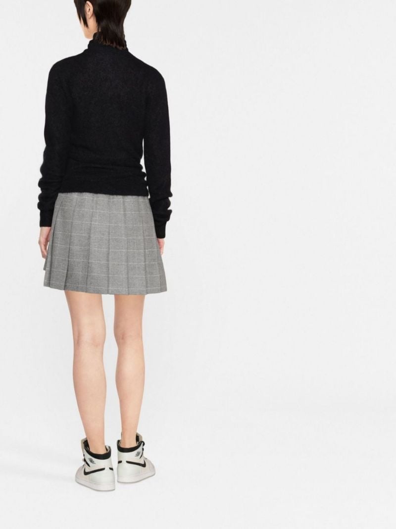 Black Cut-out Wrap Knitted Sweater