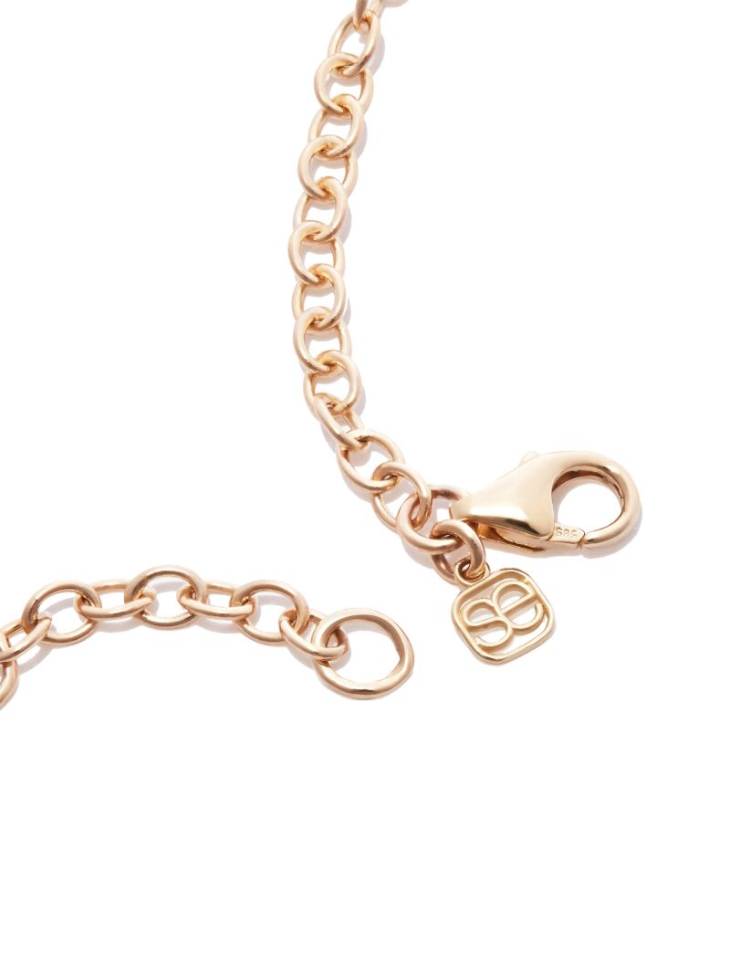 14k Yellow Gold Heart Marquis Eye Diamond Bracelet