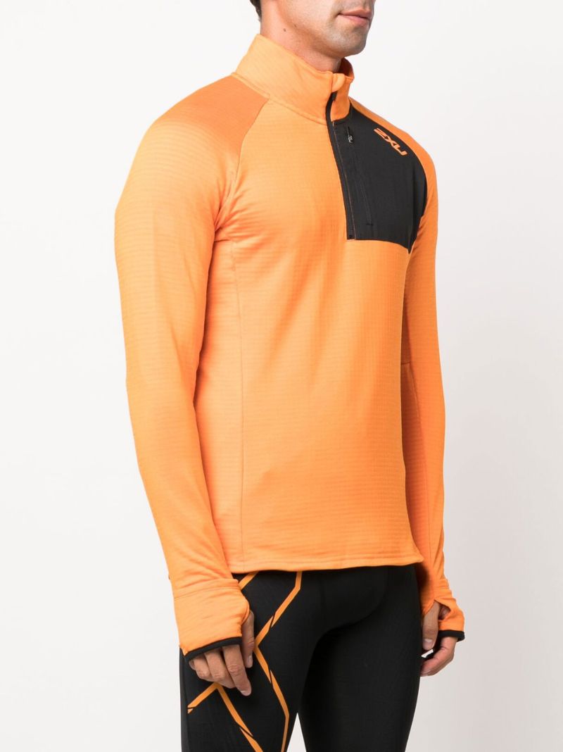 Orange Ignition Quarter-zip Top