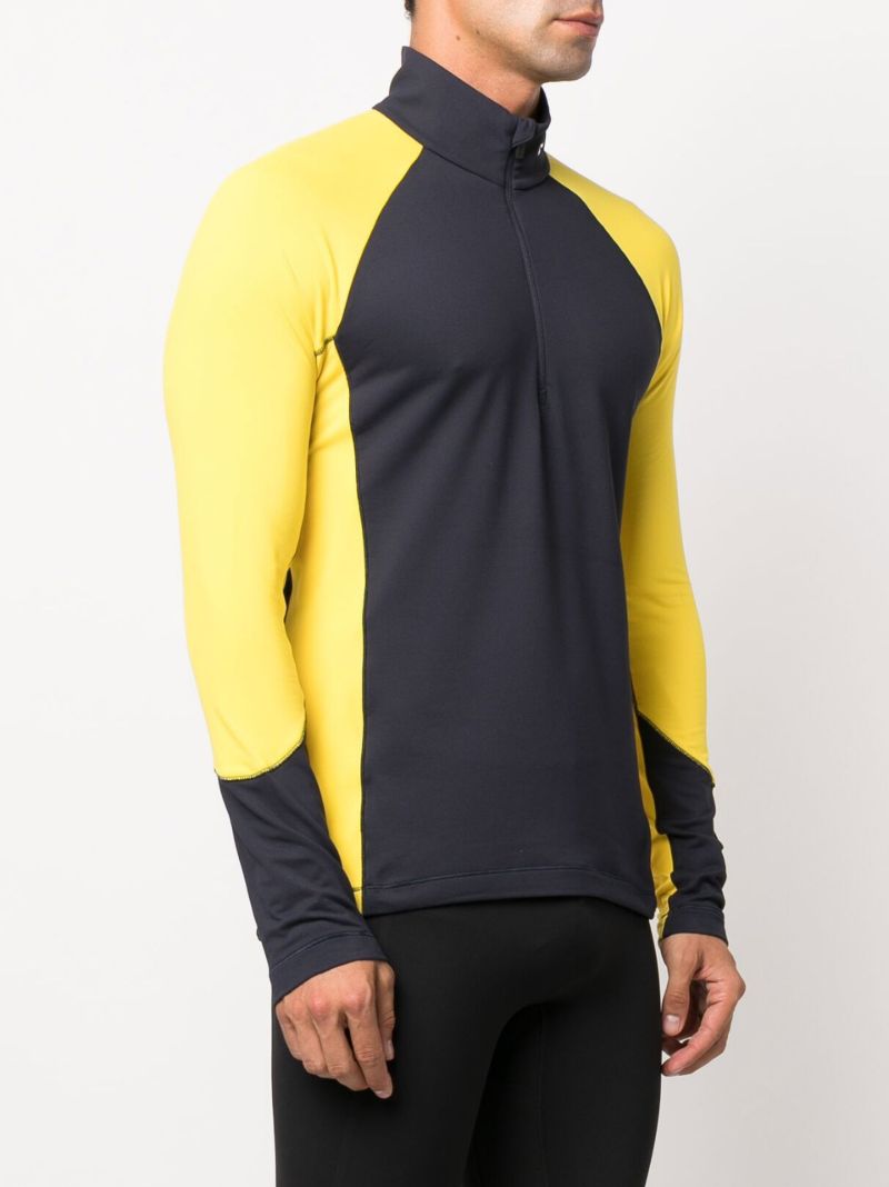 Blue Seoul Midlayer Half-zip Sweater