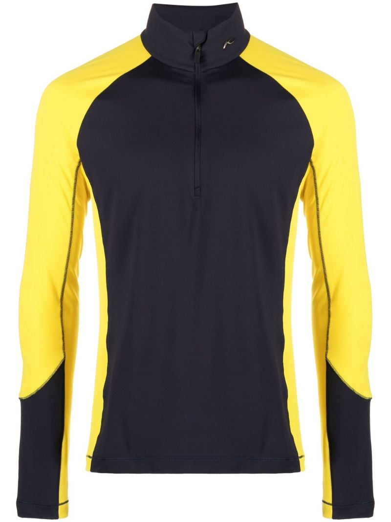 Blue Seoul Midlayer Half-zip Sweater