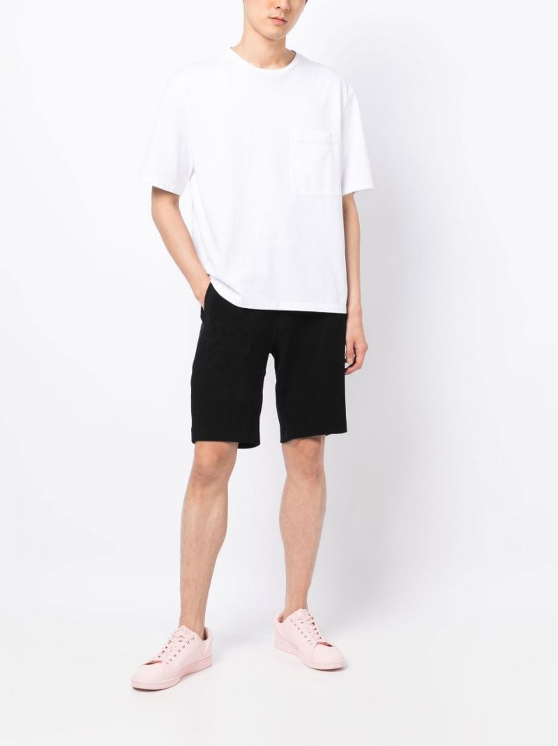 Black Drawstring Track Shorts