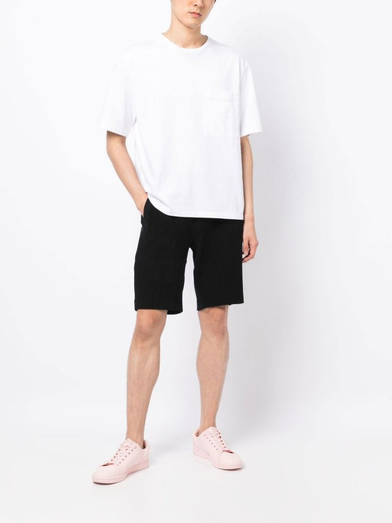 Black Drawstring Track Shorts