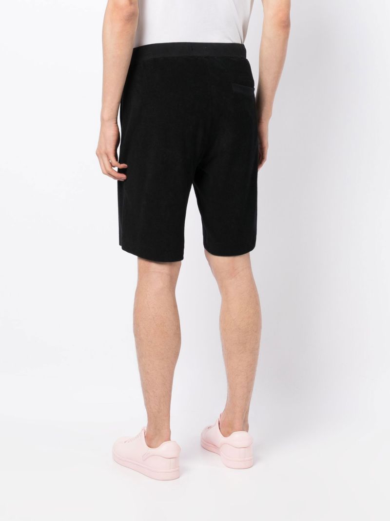 Black Drawstring Track Shorts