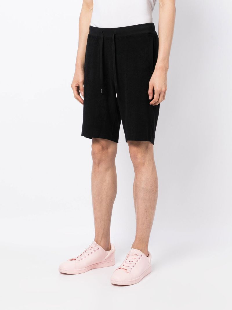 Black Drawstring Track Shorts