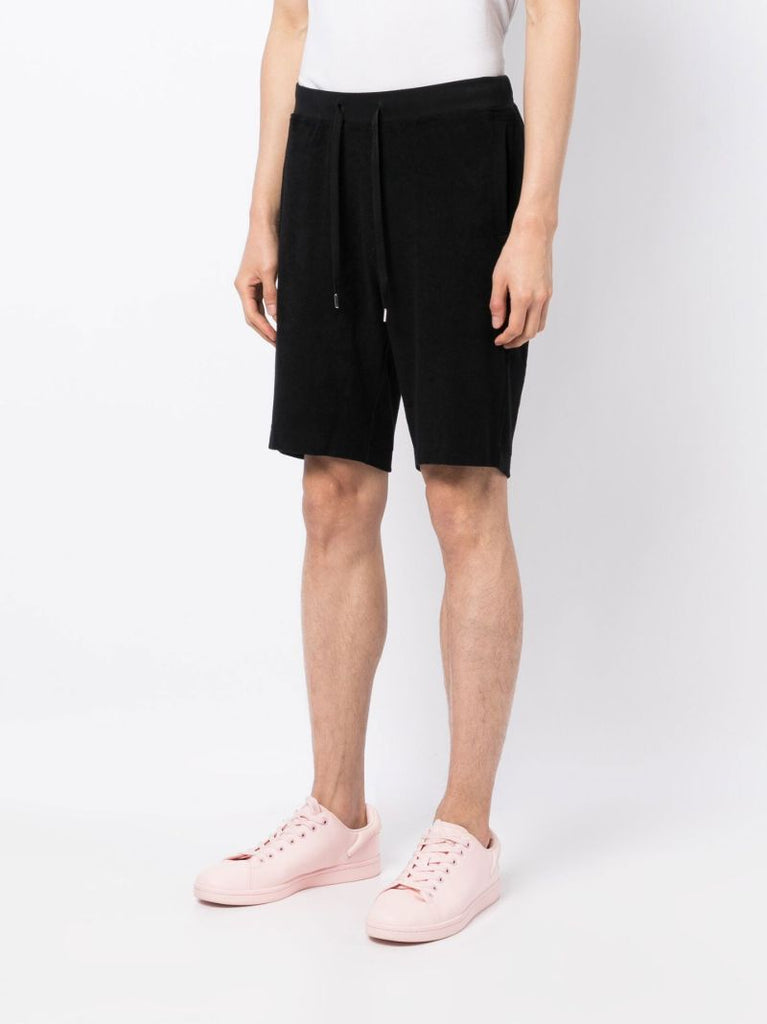 Black Drawstring Track Shorts