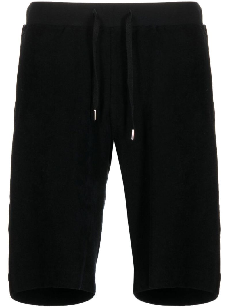 Black Drawstring Track Shorts