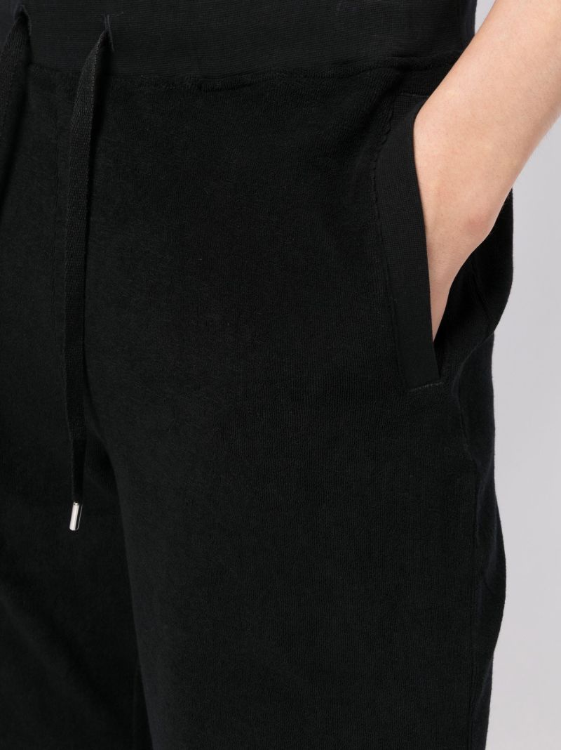 Black Drawstring Track Shorts