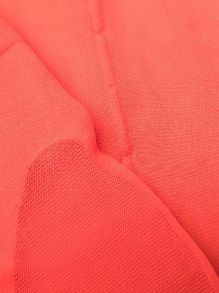 X Mugler Red Mesh-panel Tights