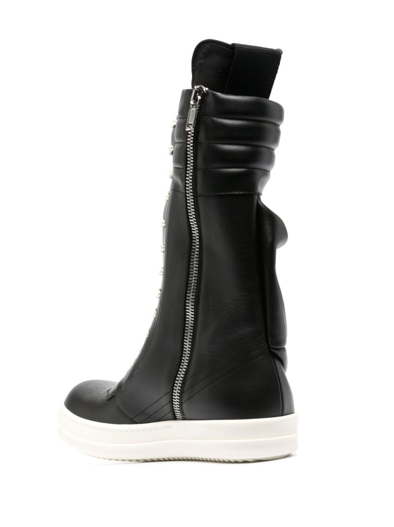 Black Cargobasket Leather High-top Sneakers