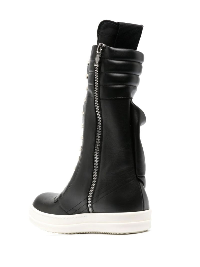 Black Cargobasket Leather High-top Sneakers