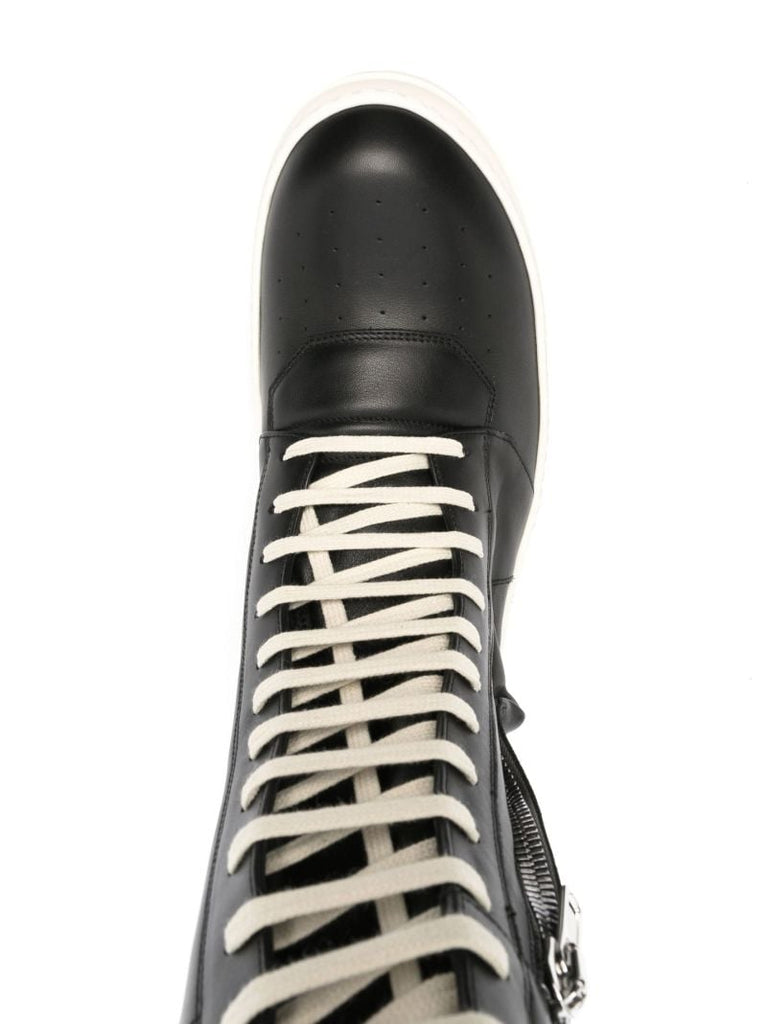 Black Cargobasket Leather High-top Sneakers