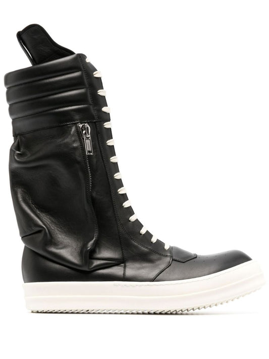 Black Cargobasket Leather High-top Sneakers