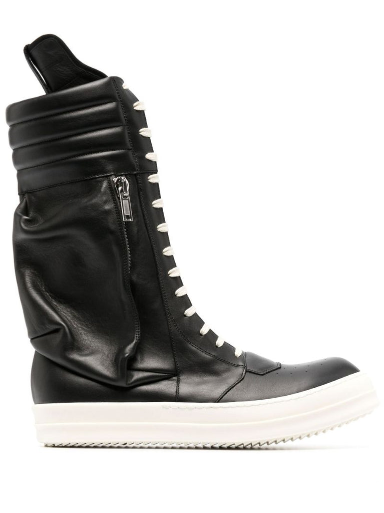 Black Cargobasket Leather High-top Sneakers