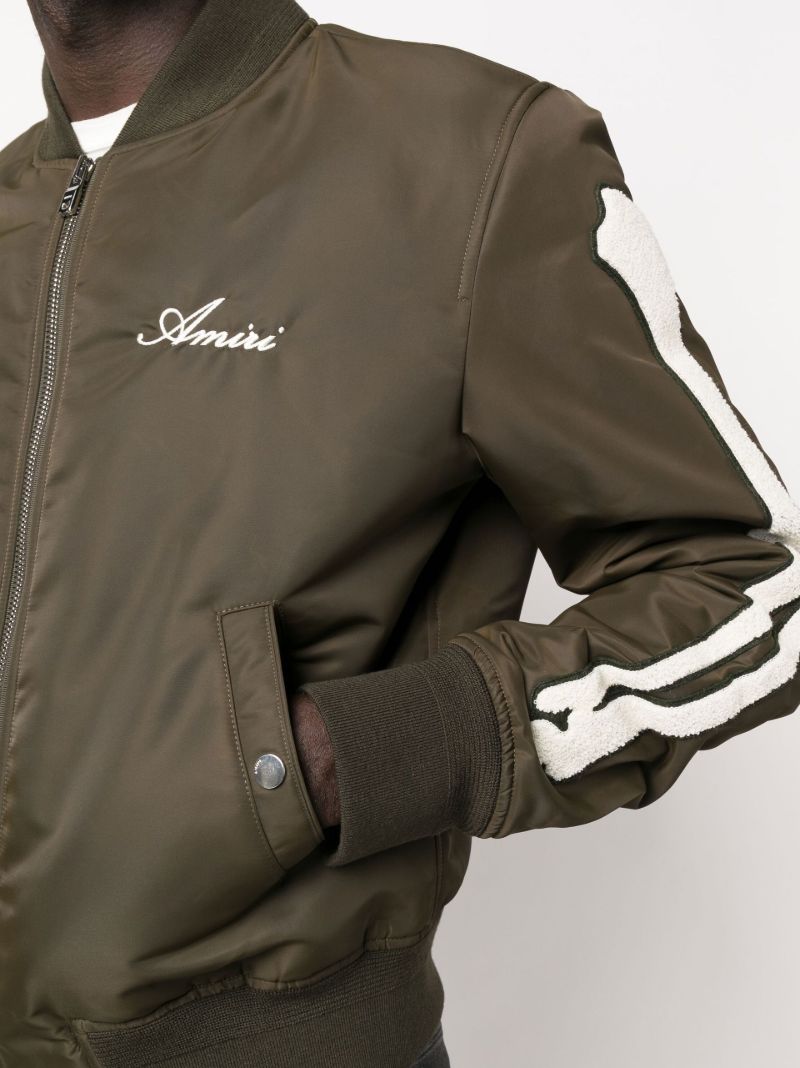 Green Bones Varsity Bomber Jacket