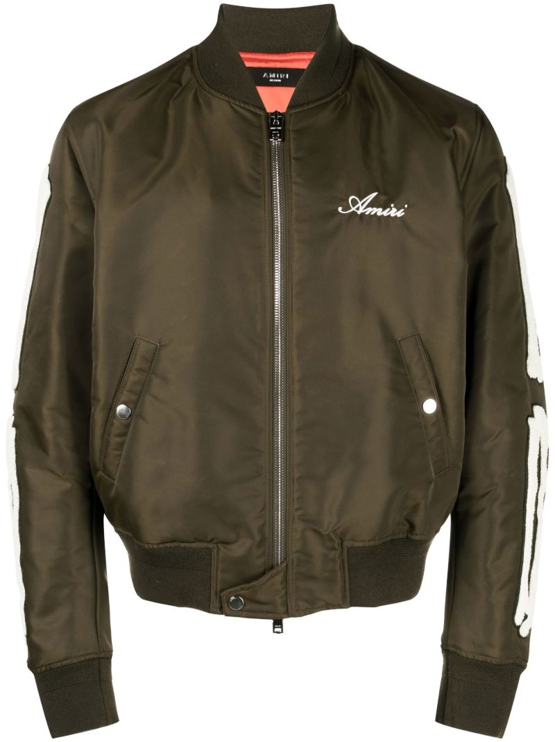 Green Bones Varsity Bomber Jacket