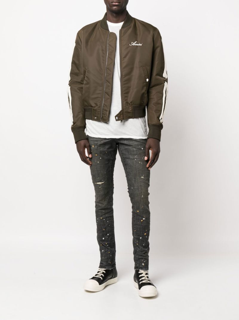 Green Bones Varsity Bomber Jacket