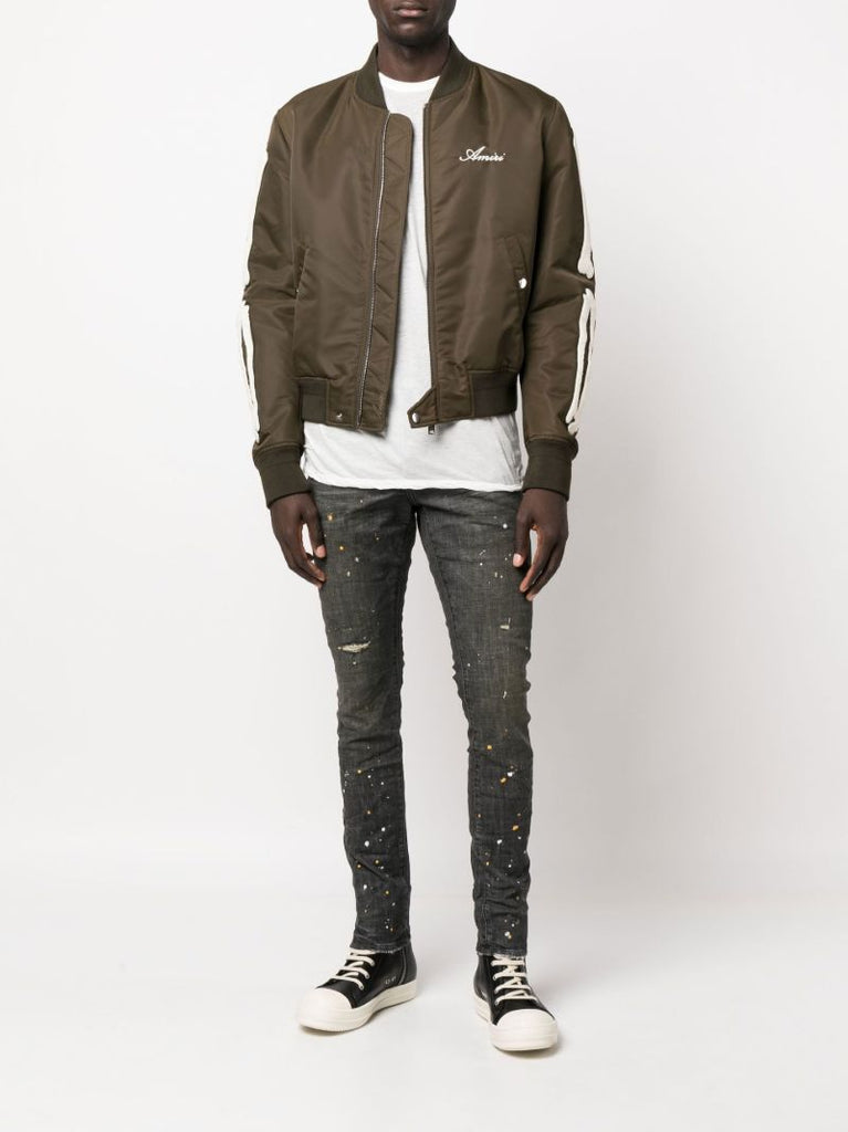 Green Bones Varsity Bomber Jacket
