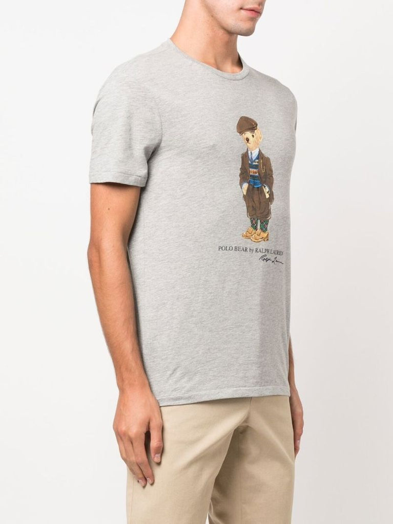Grey Polo Bear Cotton T-shirt