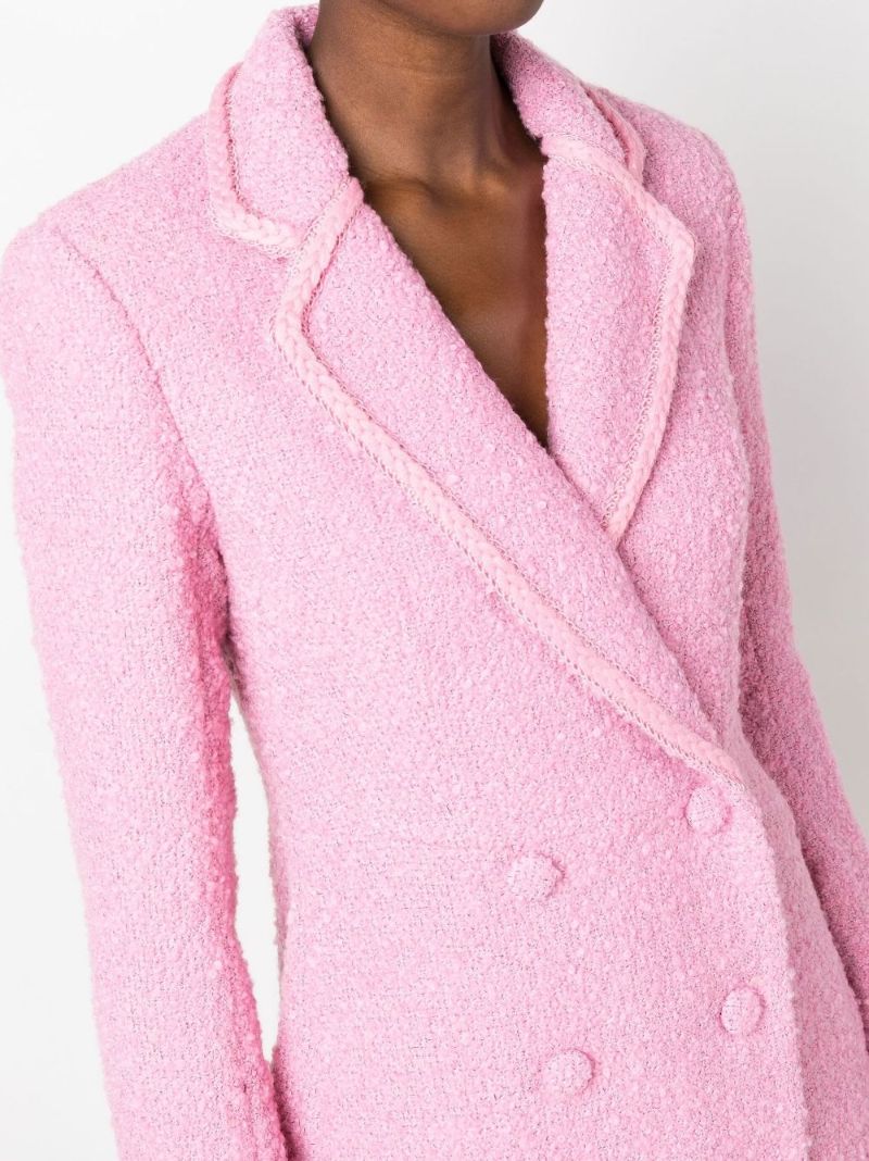 Pink Newton BouclÃ_x0083_Â© Double-breasted Blazer Dress