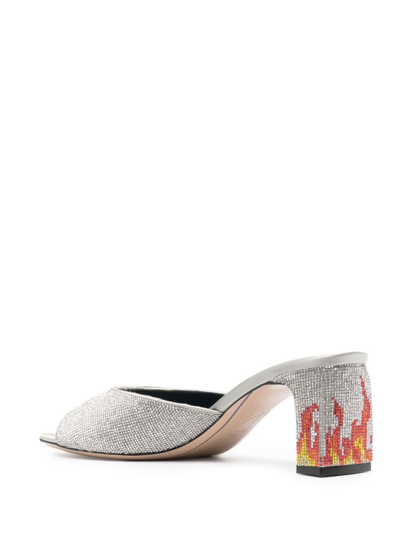 Silver Ade 60 Crystal Sandals