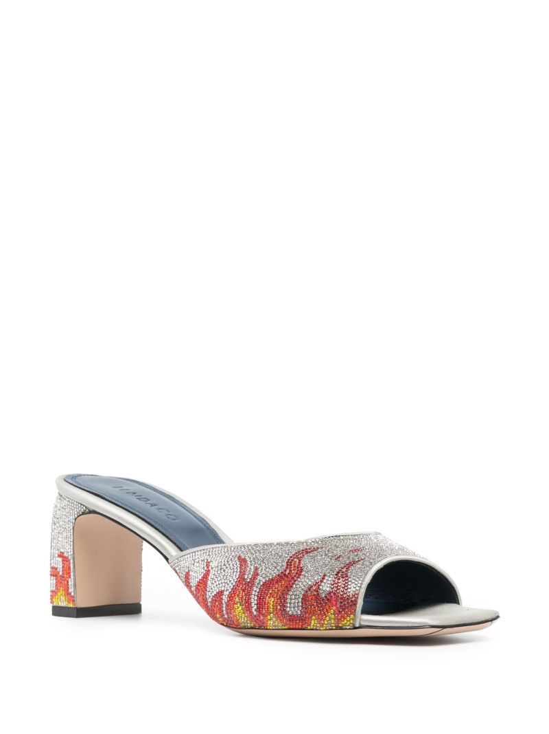 Silver Ade 60 Crystal Sandals