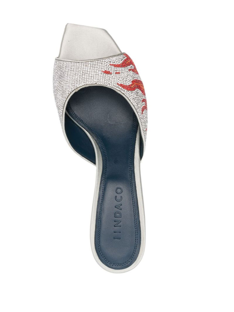 Silver Ade 60 Crystal Sandals