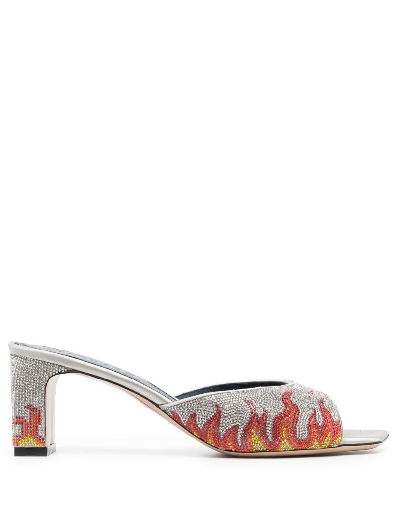 Silver Ade 60 Crystal Sandals