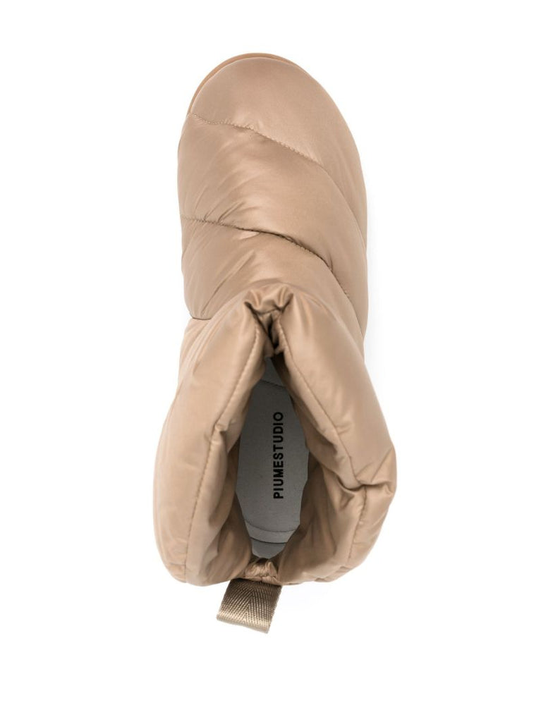 Brown Luna Padded Ankle Boots
