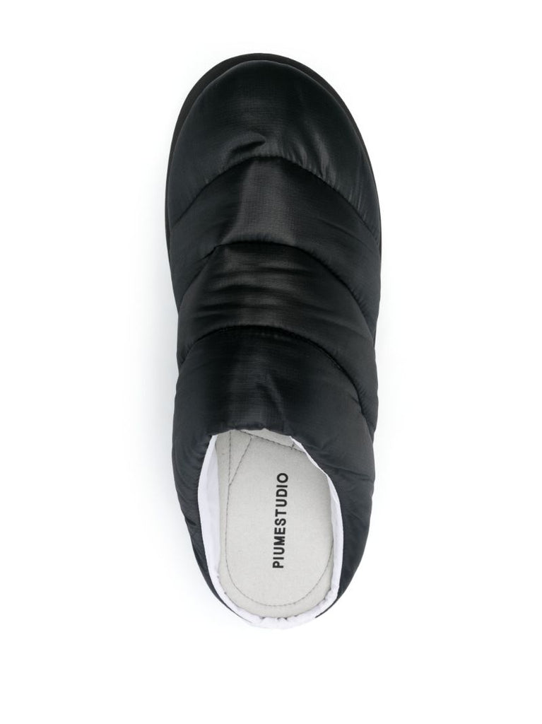 Black Onda Padded Slippers