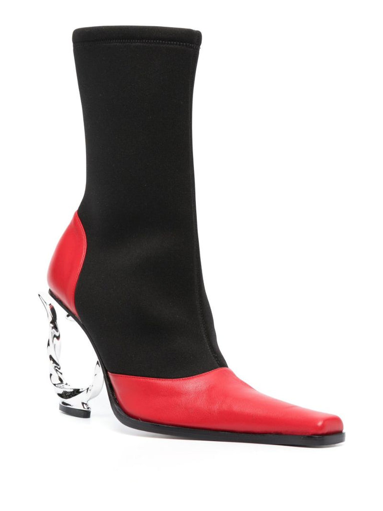 Black Hook Heel 95 Ankle Boots