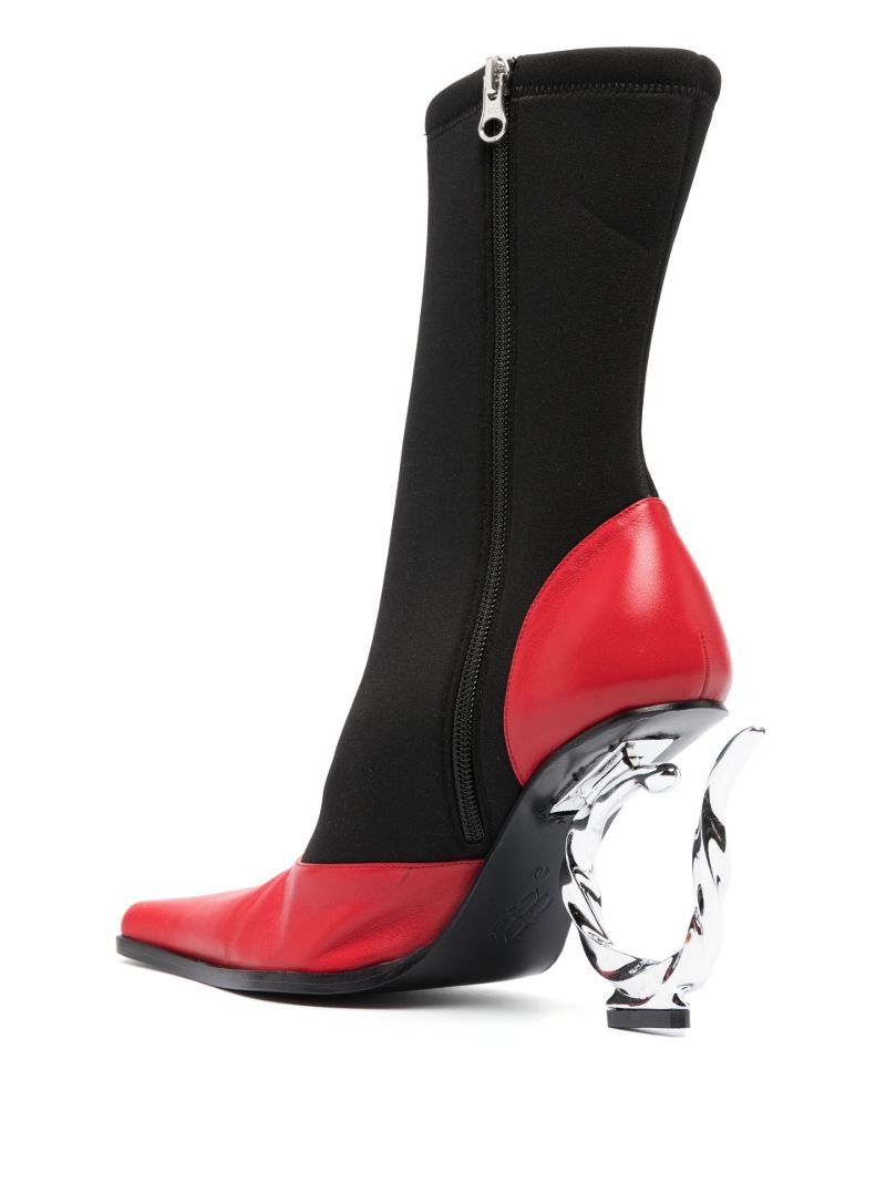 Black Hook Heel 95 Ankle Boots